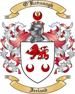 O'Kavanagh Family Crest from Ireland