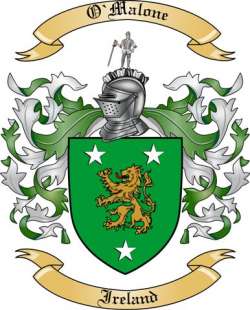 O'Malone Family Crest from Ireland