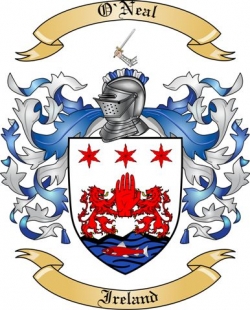 O'Neal Family Crest from Ireland
