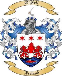 O'Neil Family Crest from Ireland