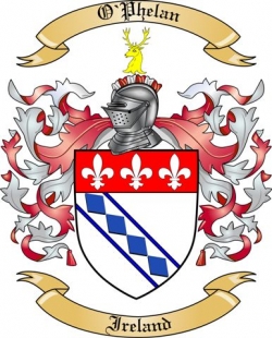 O'phelan Family Crest from Ireland by The Tree Maker