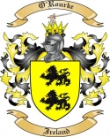 O'Rourke Family Crest from Ireland