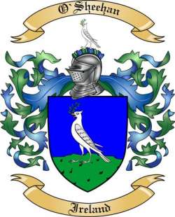 O'Sheehan Family Crest from Ireland