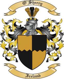 O'Sherry Family Crest from Ireland2