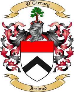 O'Tierney Family Crest from Ireland