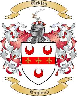 Ockley Family Crest from England