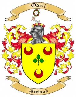 Odell Family Crest from Ireland