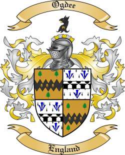 Ogdee Family Crest from England