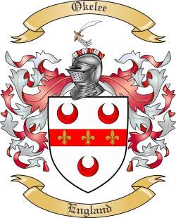 Okelee Family Crest from England