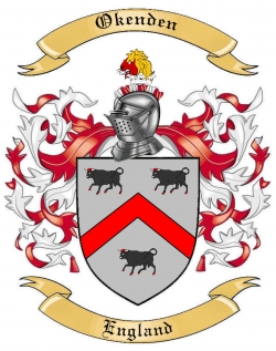 Okenden Family Crest from England