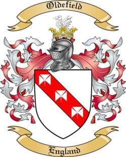Oldefield Family Crest from England
