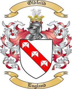 Oldfeild Family Crest from England