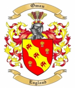 Oman Family Crest from England