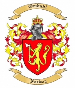 Omdahl Family Crest from Norway