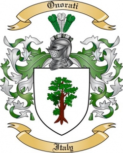 Onorati Family Crest from Italy