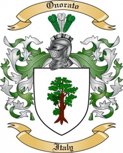 Onorato Family Crest from Italy