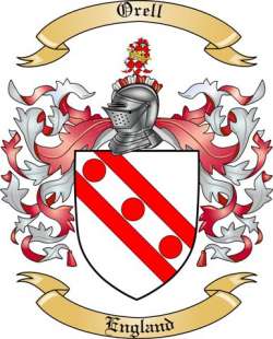 Orell Family Crest from England