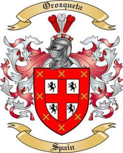 Orozqueta Family Crest from Spain