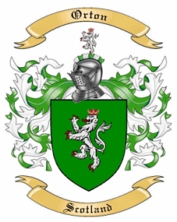 Orton Family Crest from Scotland