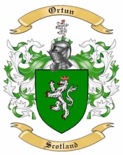Ortun Family Crest from Scotland