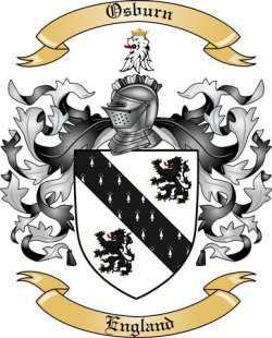 Osburn Family Crest from England
