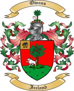 Owens Family Crest from Ireland