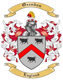 Oxendon Family Crest from England