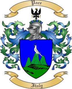 Pace Family Crest from Italy