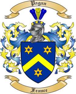 Pagan Family Crest from France