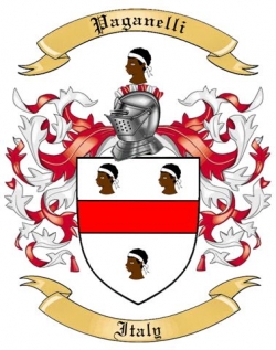 Paganelli Family Crest from Italy