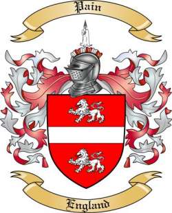 Pain Family Crest from England