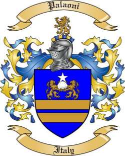 Palaoni Family Crest from Italy