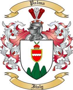 Palma Family Crest from Italy
