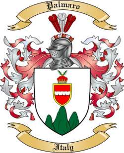 Palmaro Family Crest from Italy