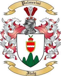 Palmerini Family Crest from Italy