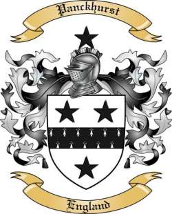 Panckhurst Family Crest from England