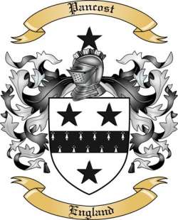 Pancost Family Crest from England