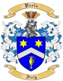 Paola Family Crest from Italy