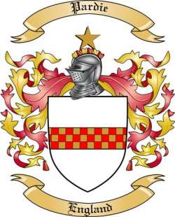 Pardie Family Crest from England