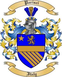 Parisci Family Crest from Italy
