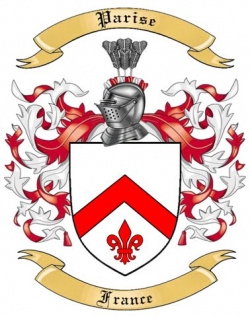 Parise Family Crest from France