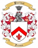 Pariset Family Crest from France