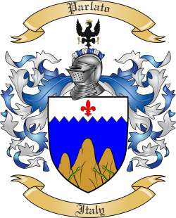 Parlato Family Crest from Italy