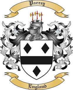 Parrey Family Crest from England