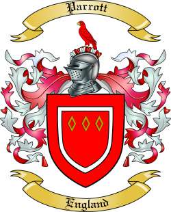 Parrott Family Crest from England