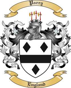 Parry Family Crest from England