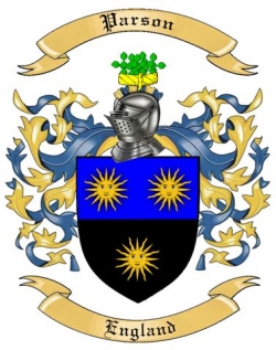 Parson Family Crest from England