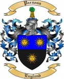 Parsons Family Crest from England