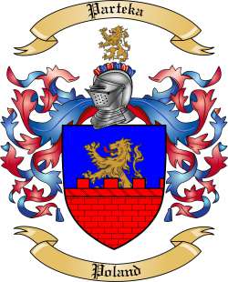 Parteka Family Crest from Poland