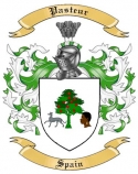Pasteur Family Crest from Spain